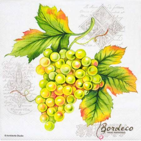 Serwetka decoupage firmy AMBIENTE winogrono 33x33cm